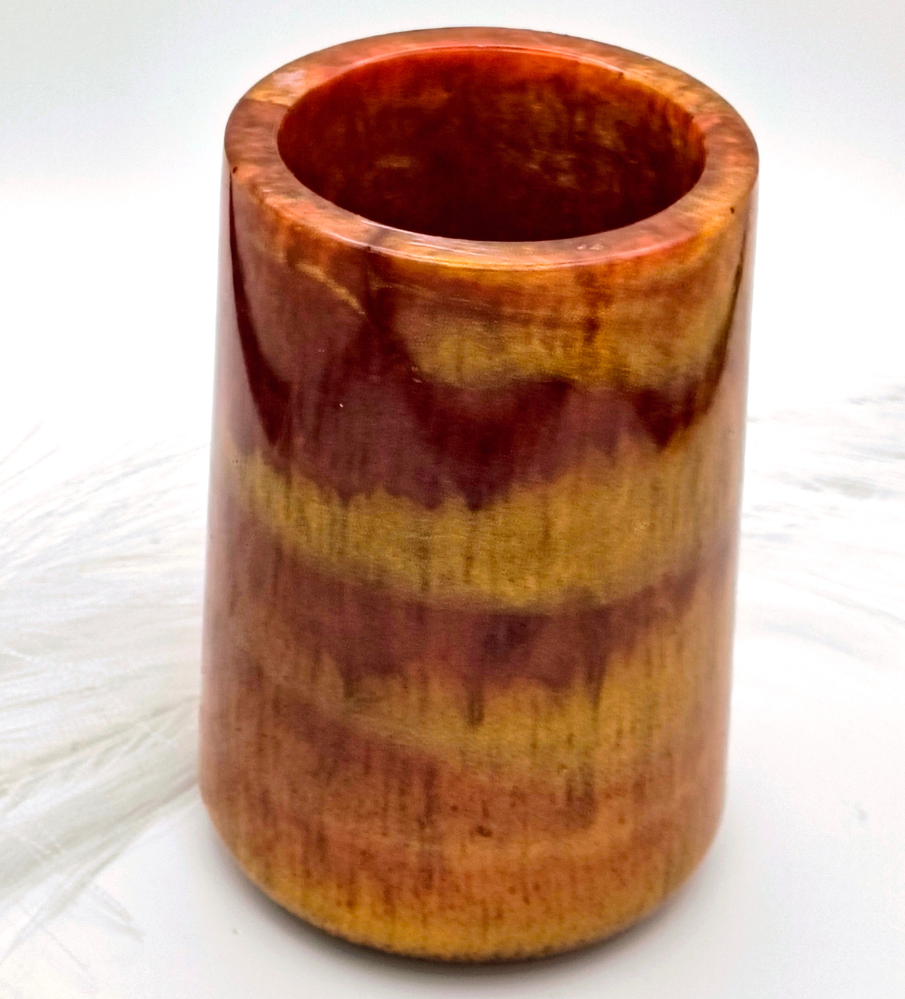 Crimson & Gold Pen Holder