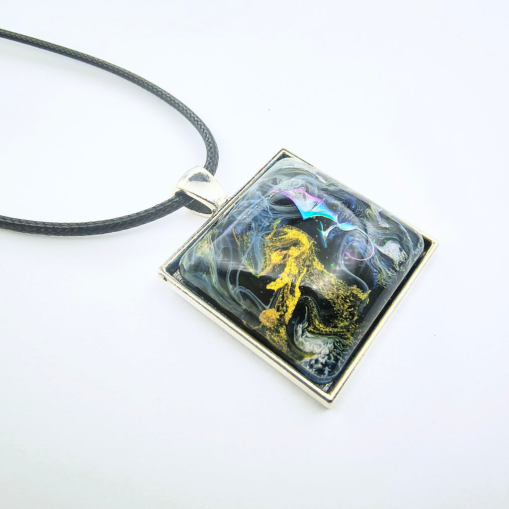 Square Dragon Pendant necklace