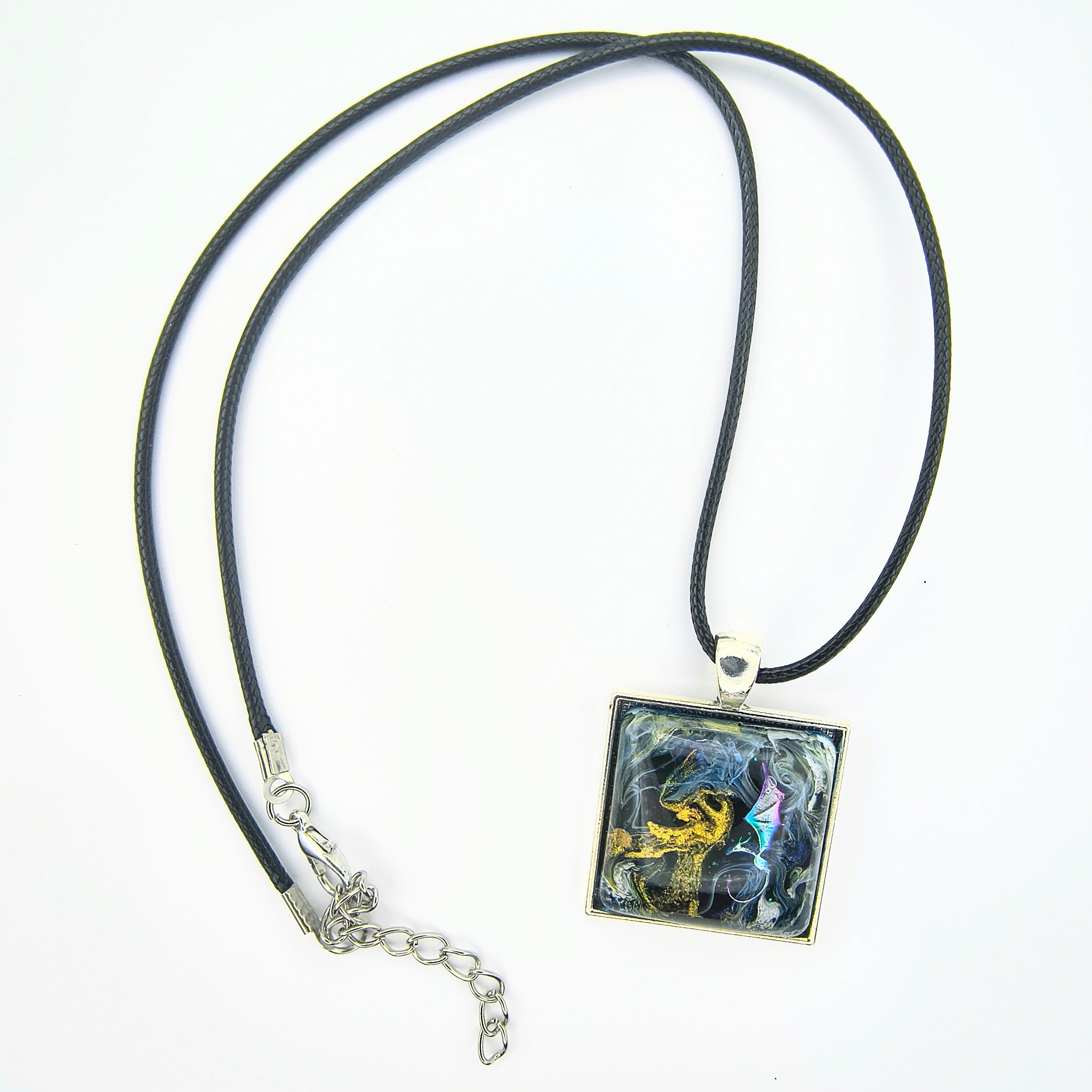 Square Dragon Pendant necklace