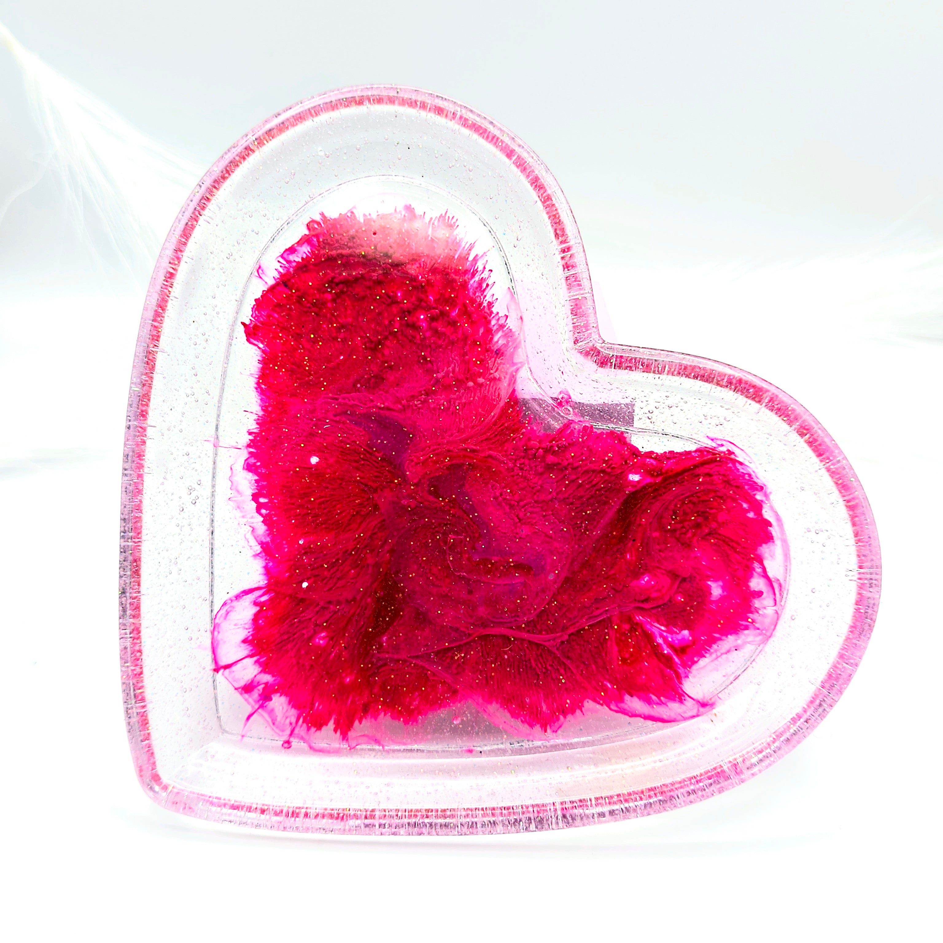 Dark Pink Heart Tray