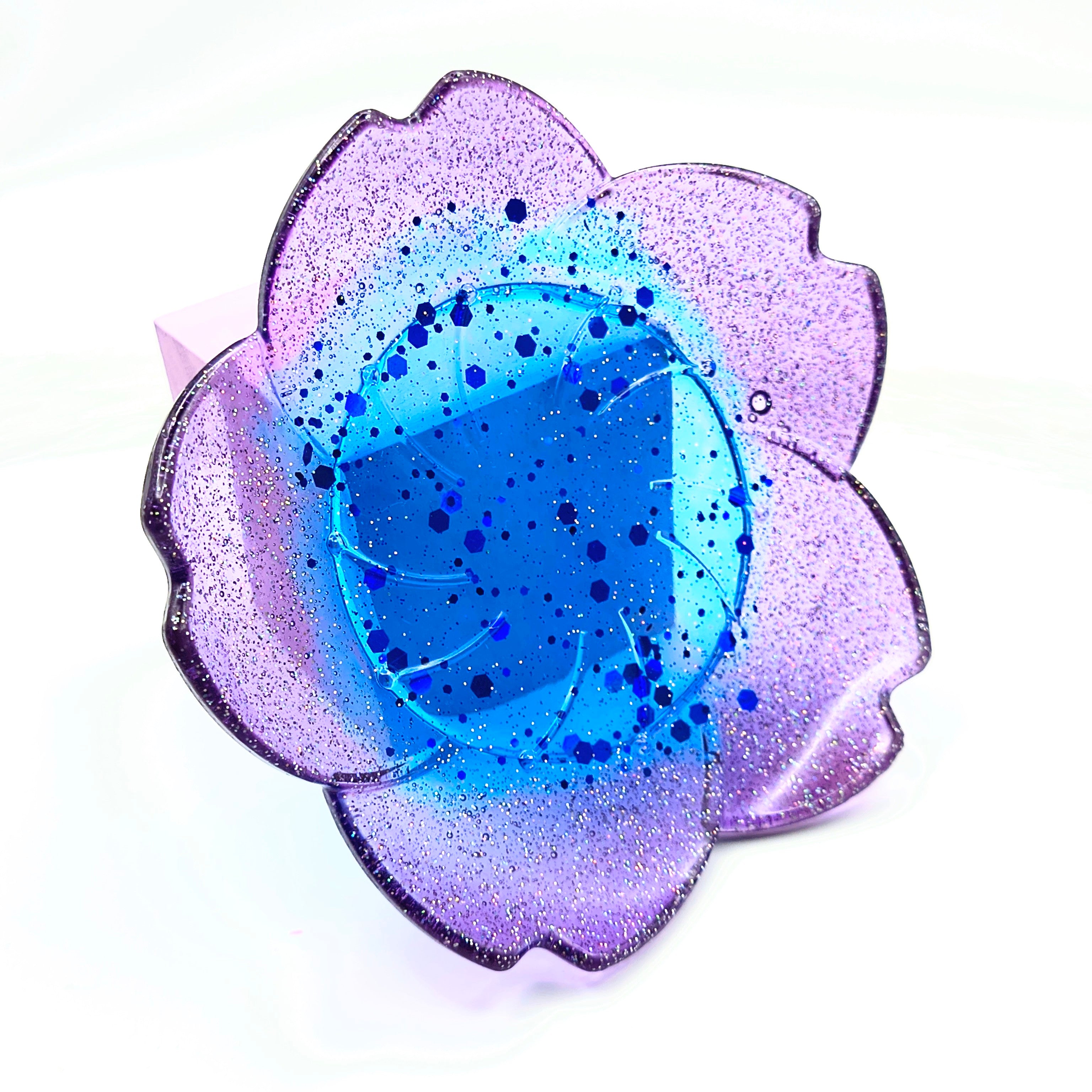 Blue & Purple Flower Tray