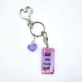 Pink & Purple - "Just One More Drill" Keychain