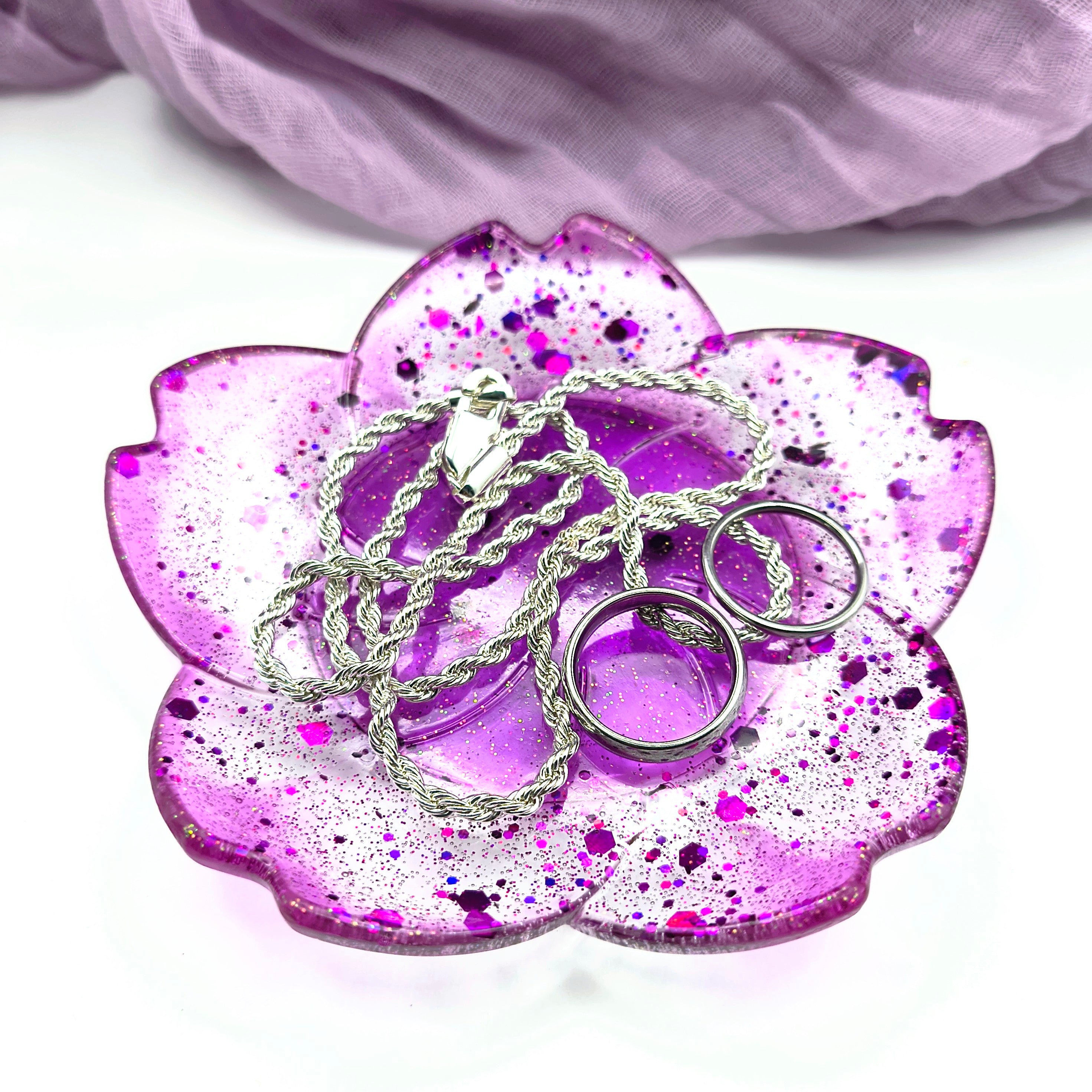 Purple Flower Tray