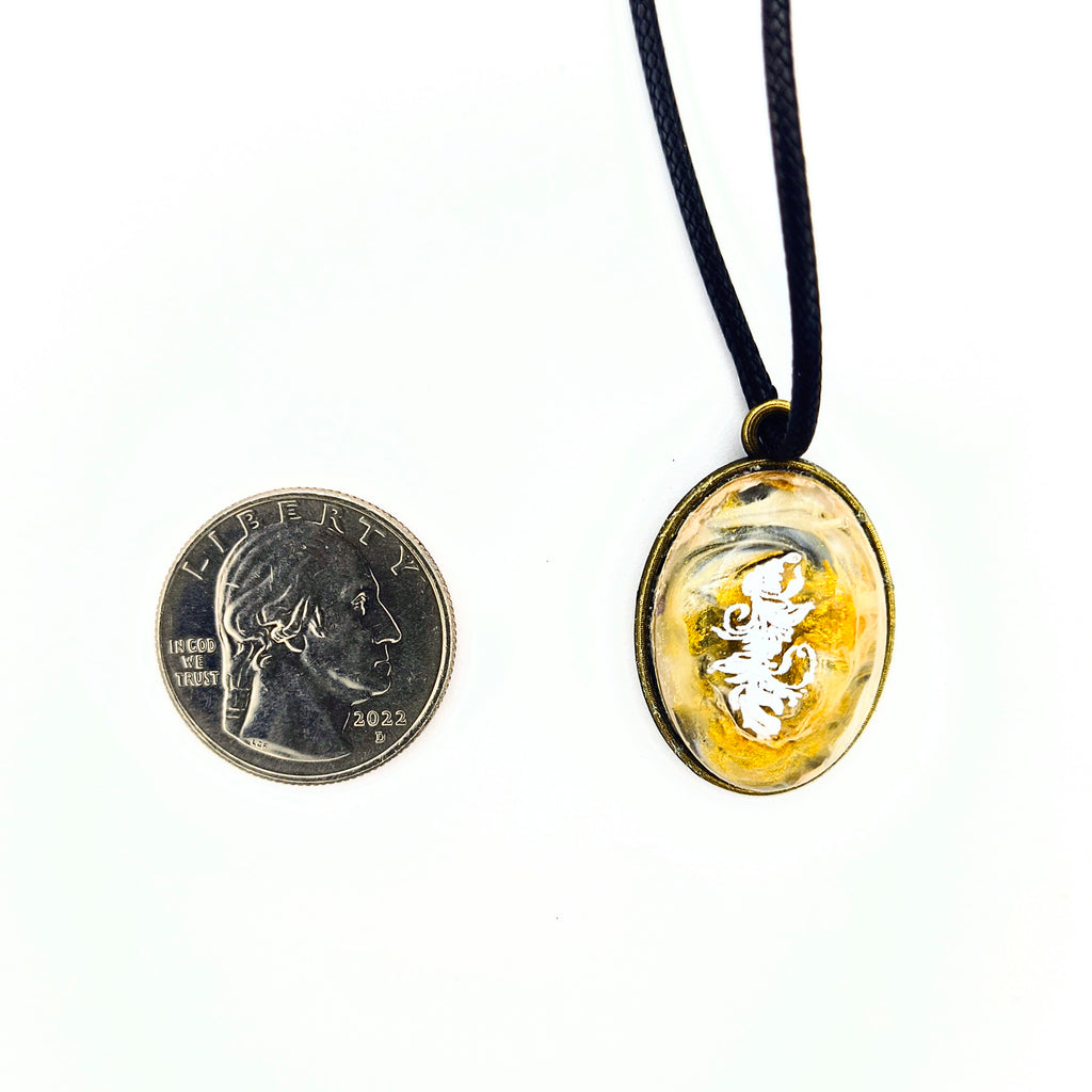 White & Gold Pendant
