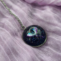 Purple Stainless Steel Dragon Necklace