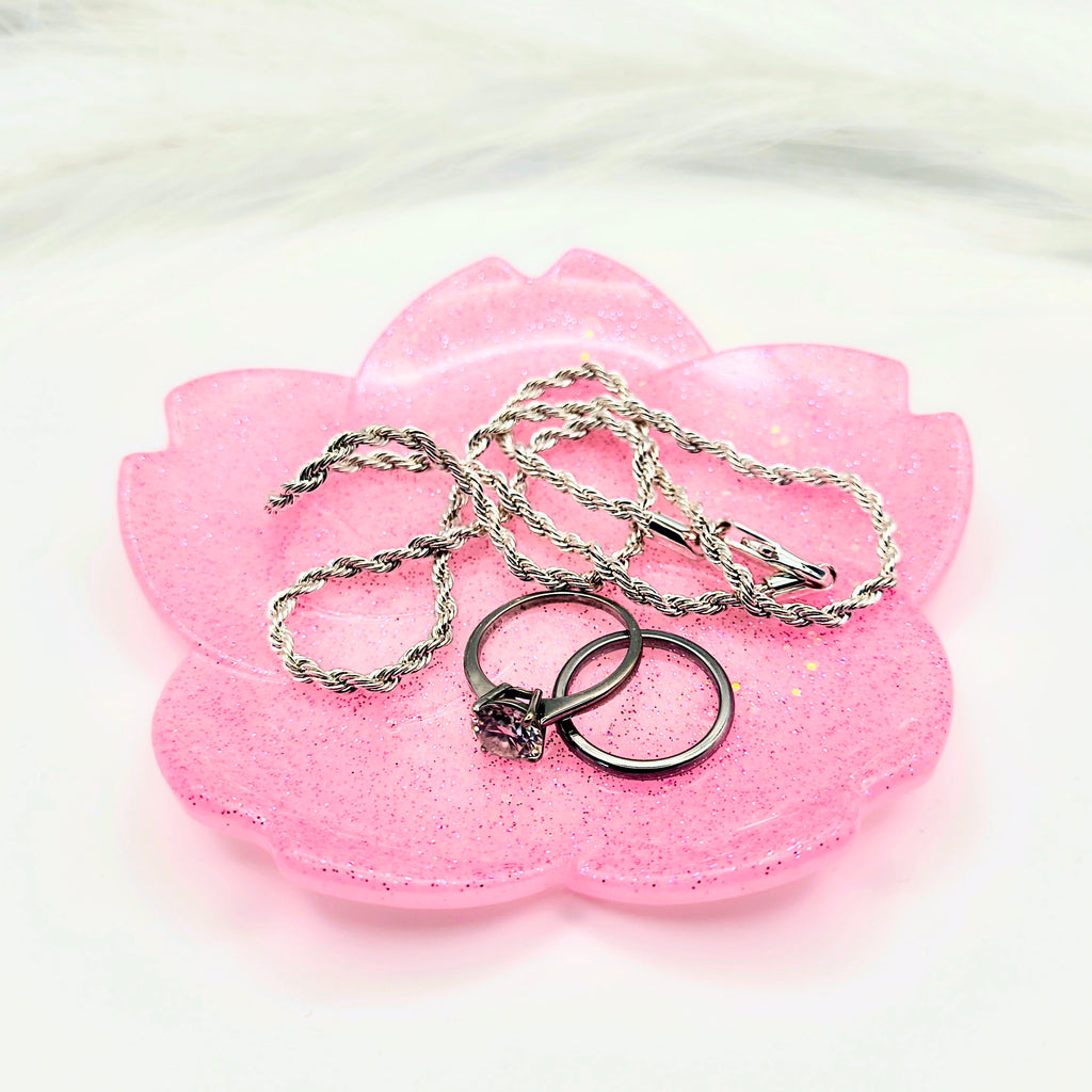 Pink Flower Tray