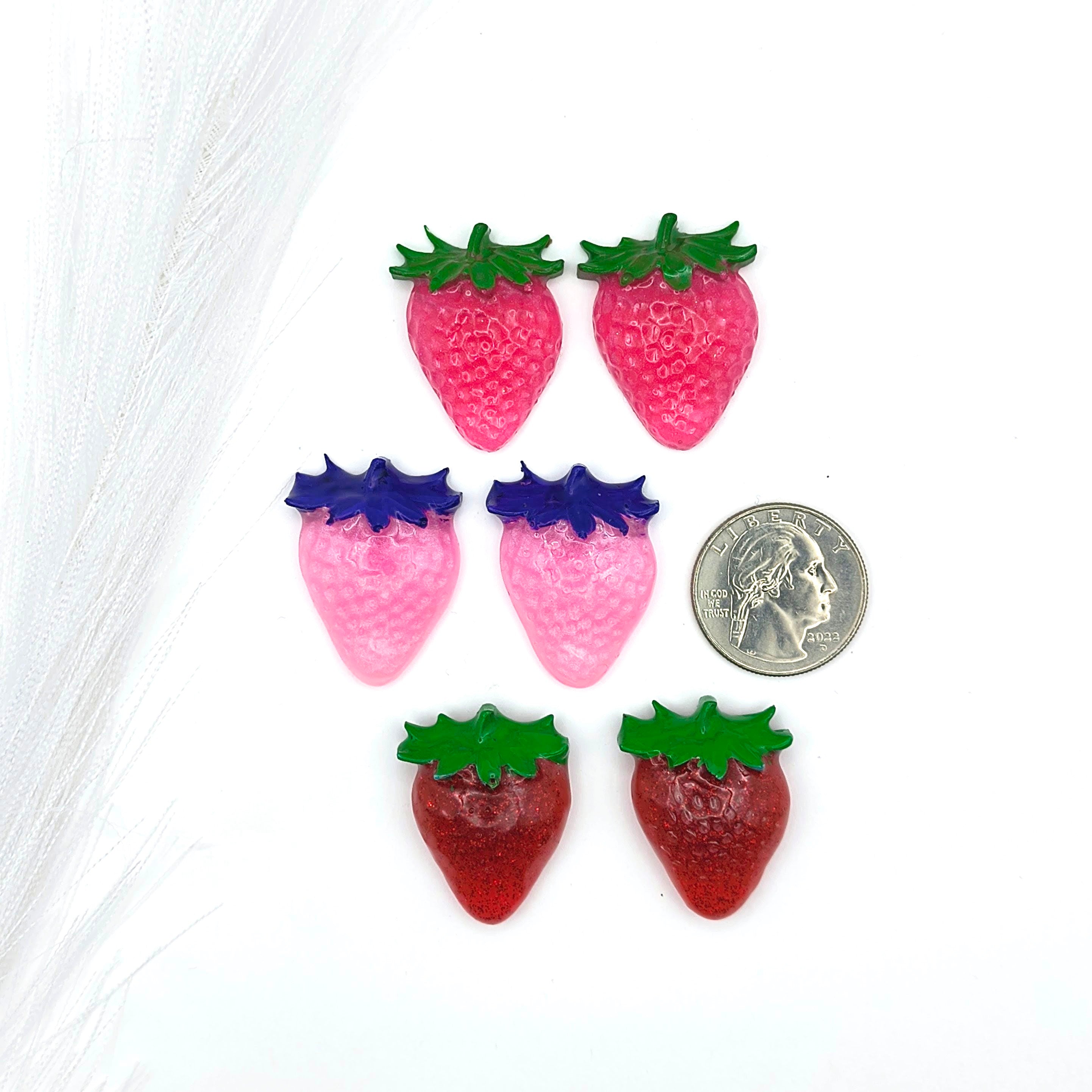2pc Strawberry Magnets