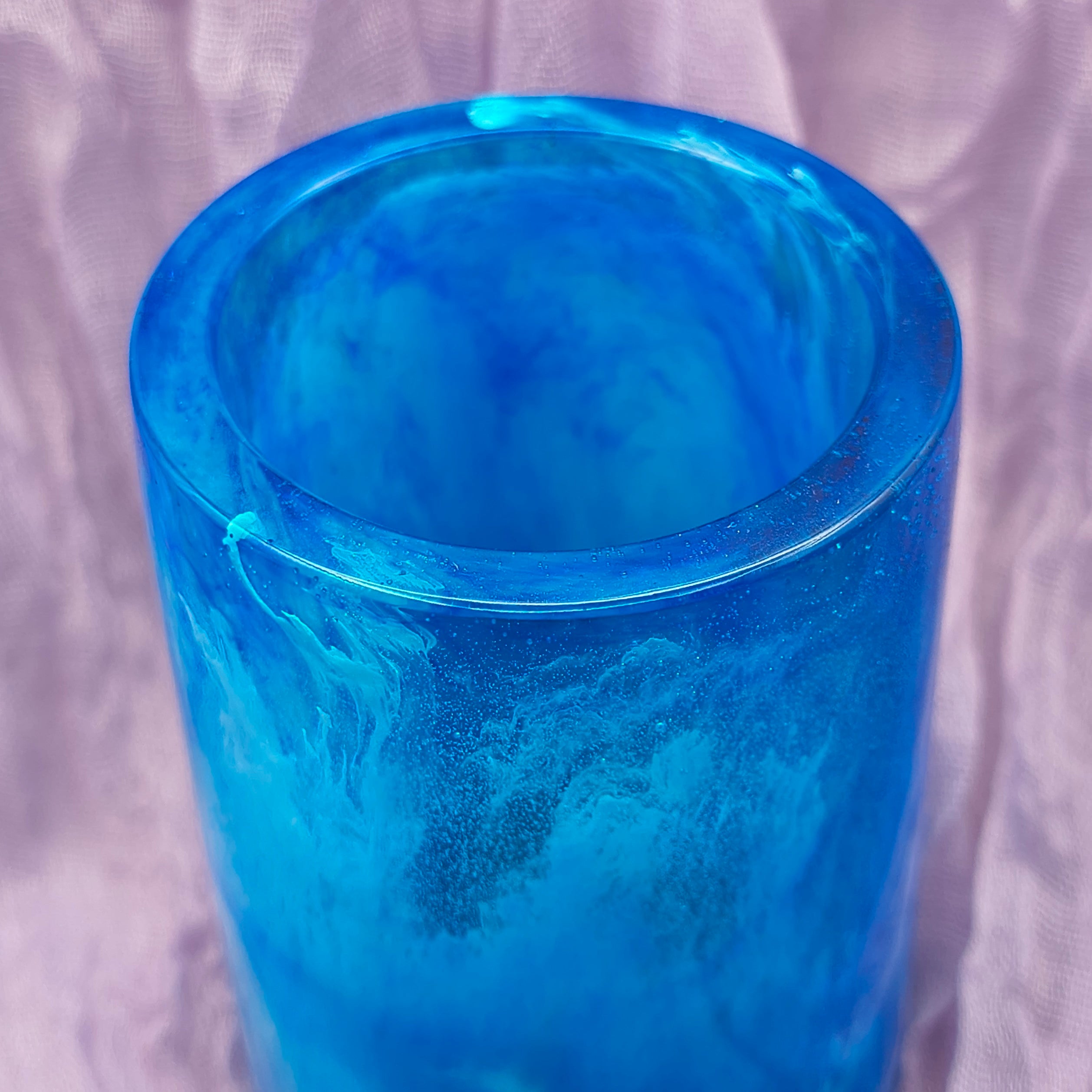 Blue Pen Holder