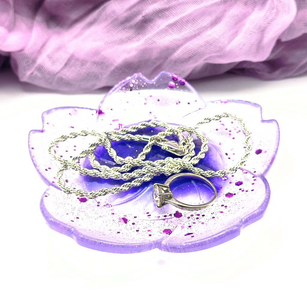 Purple Flower Tray