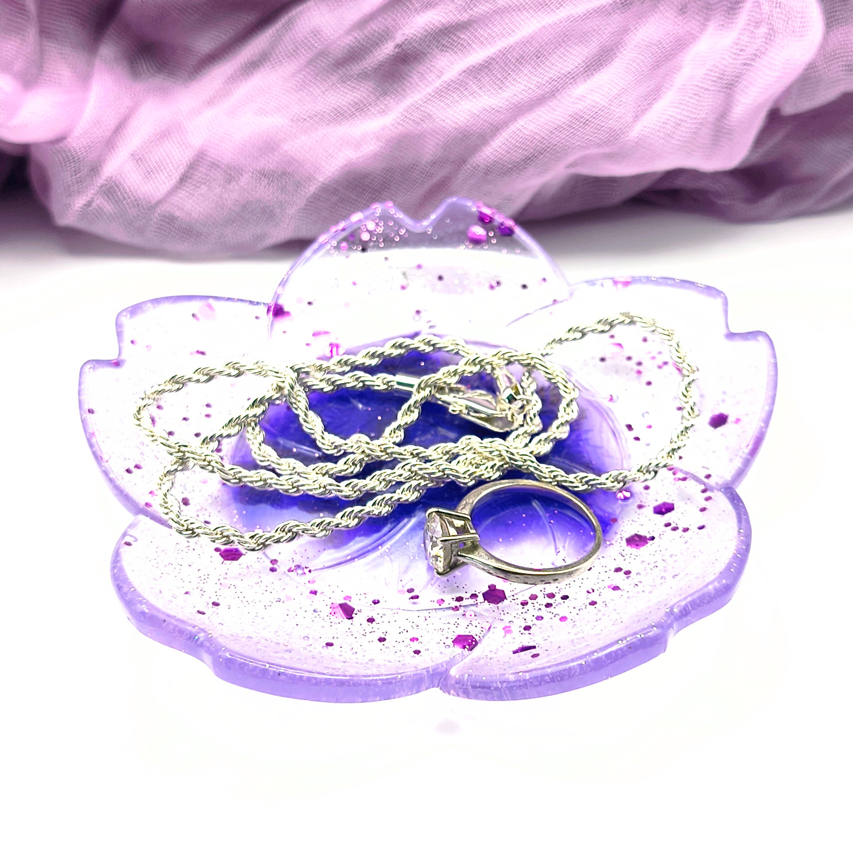 Purple Flower Tray