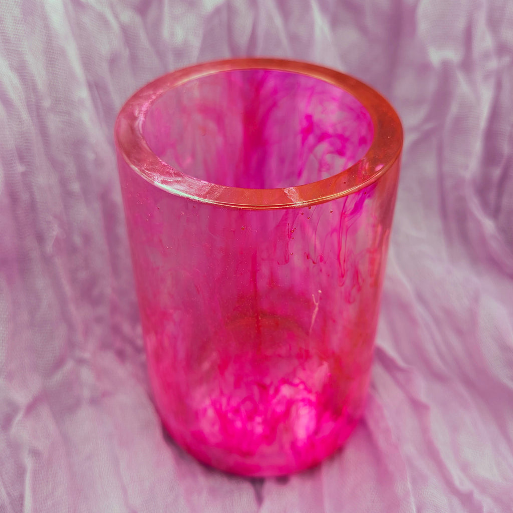 Pink & White Pen Holder