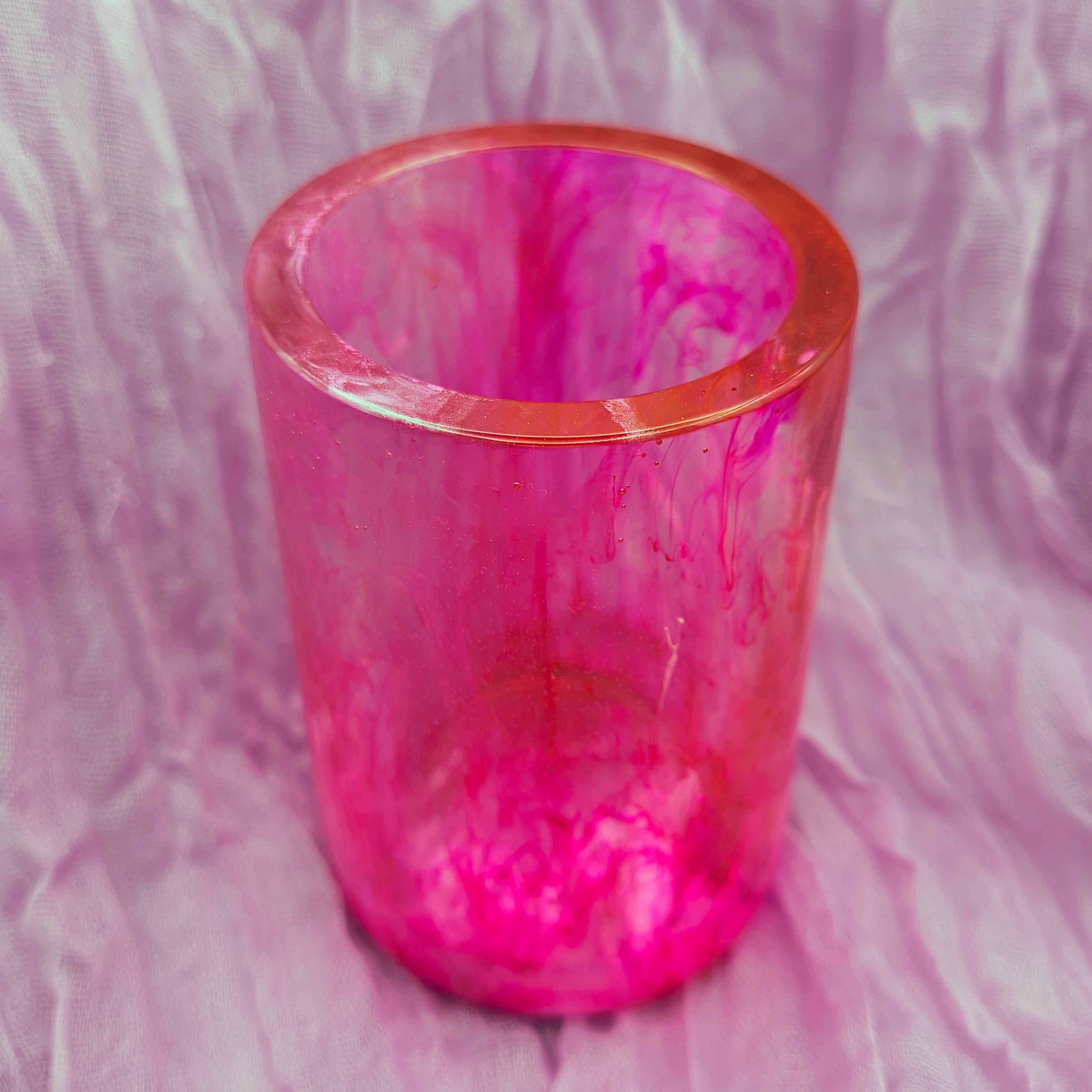 Pink & White Pen Holder