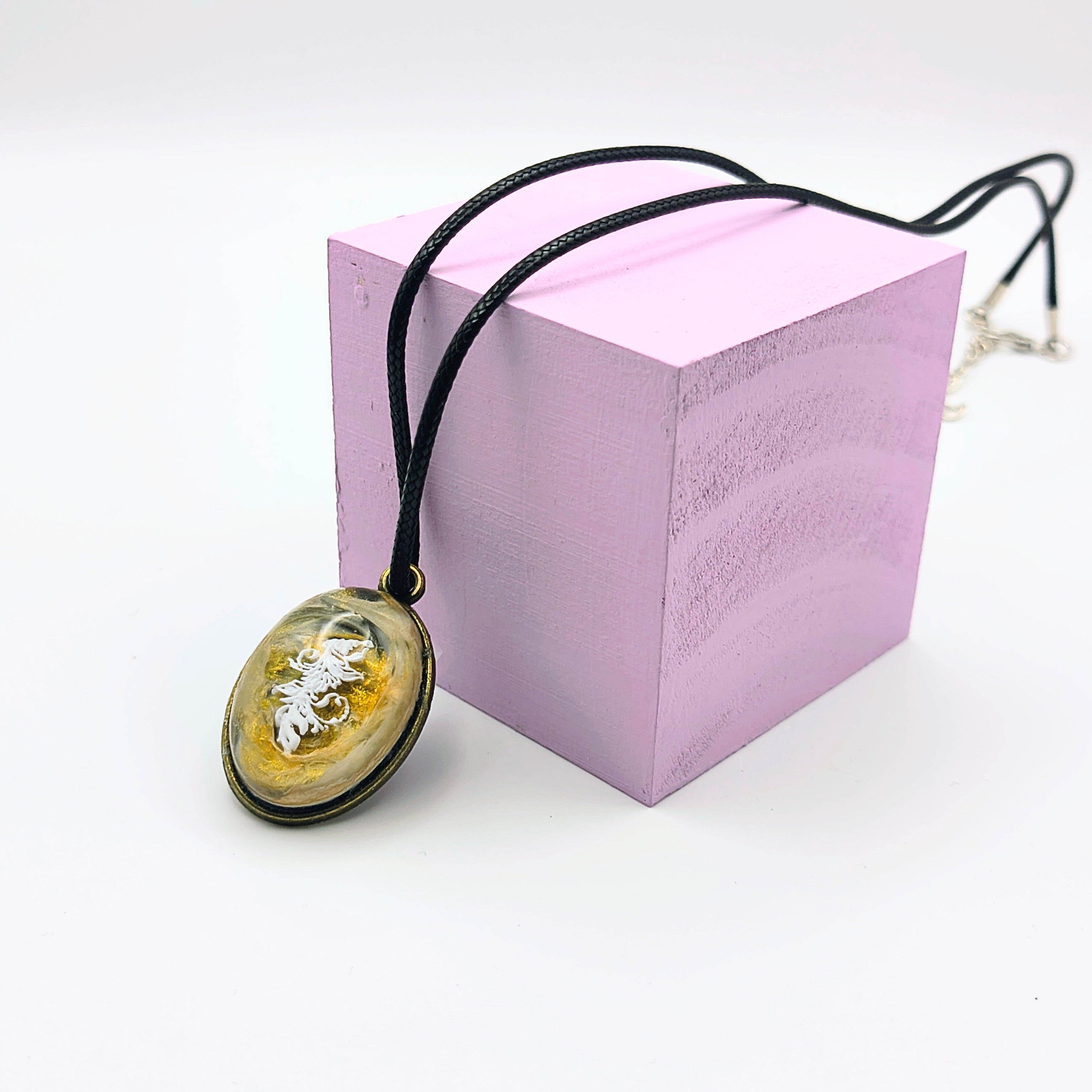 White & Gold Pendant