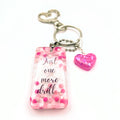 Pink & White - "Just One More Drill..." Keychain